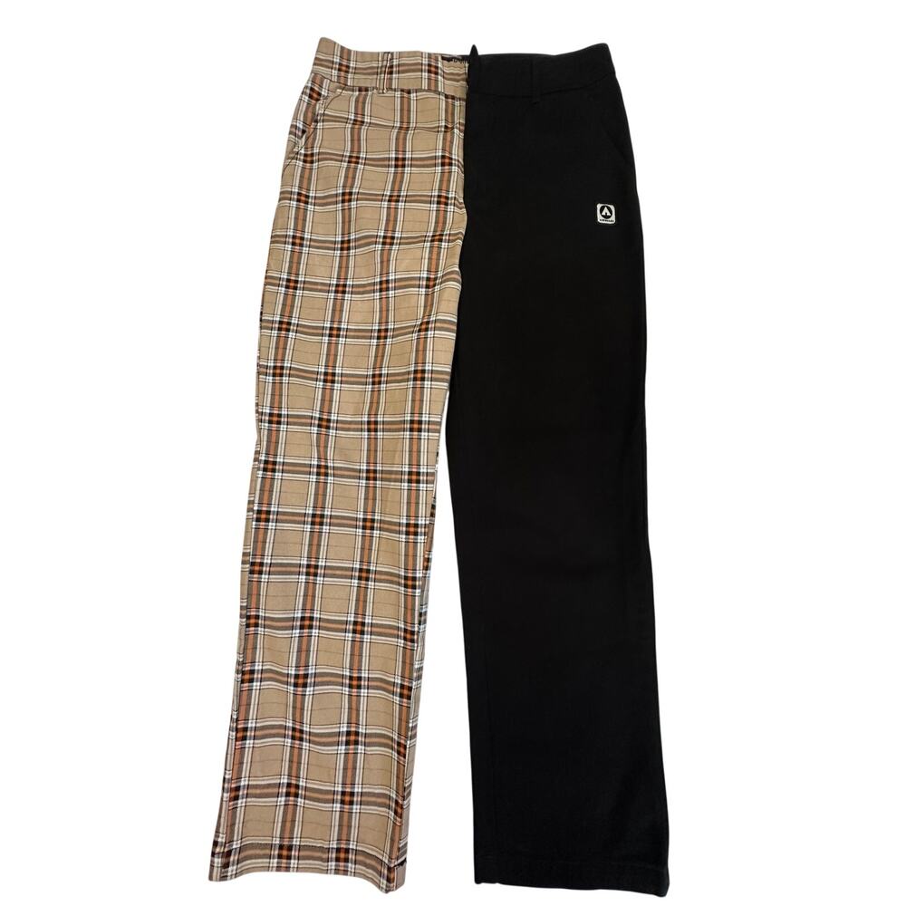 Forever 21 Airwalk Split Plaid Pants Y2K Skater Streetwear L